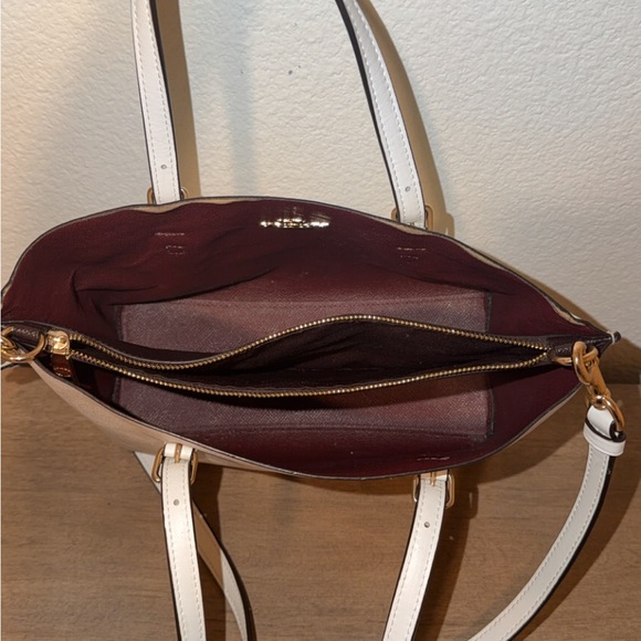 Coach Cream Signature Mini Satchel with Gold Hardware - Picture 4 of 6